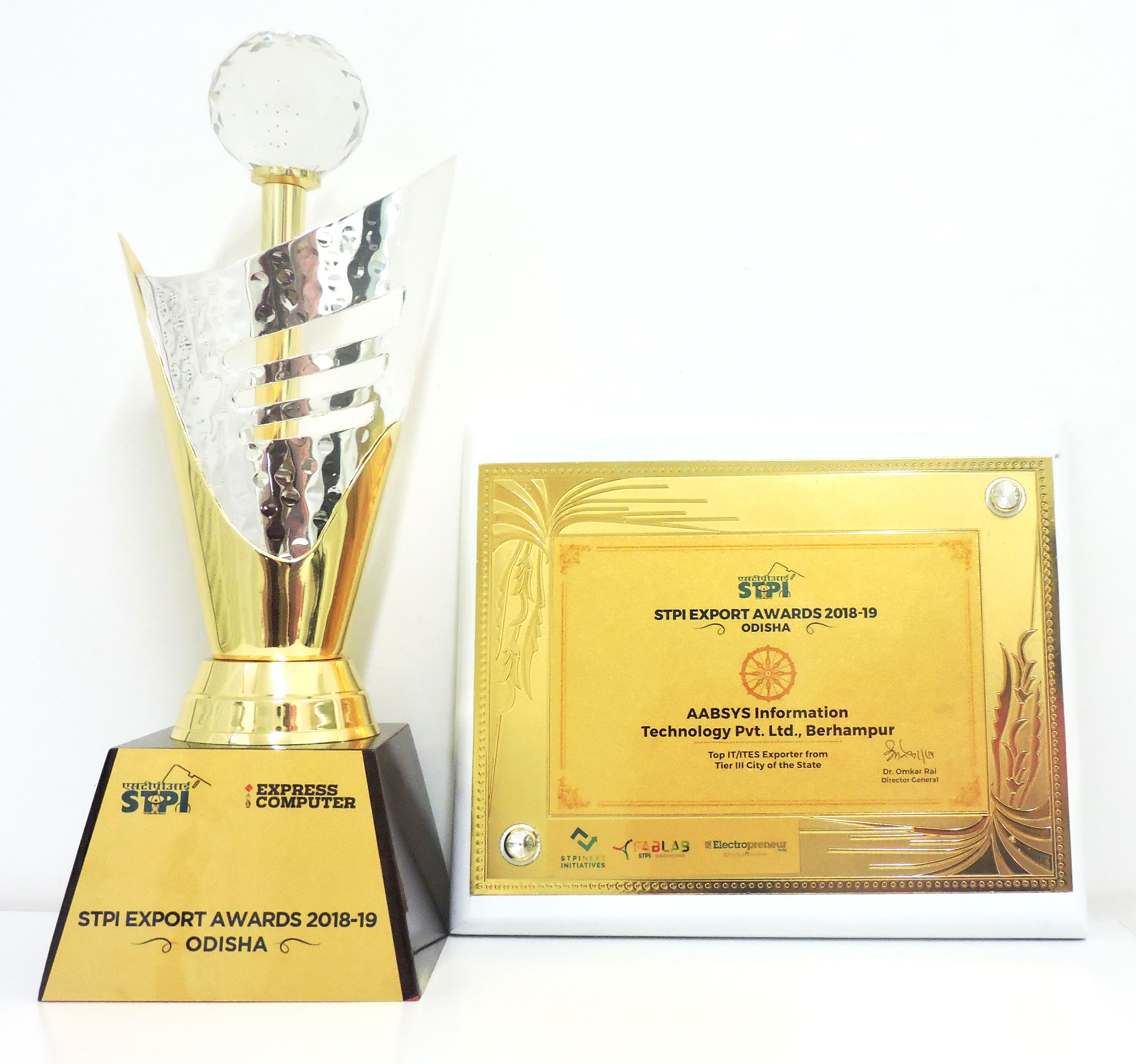 STPI Export Awards, 2018-19, Odisha